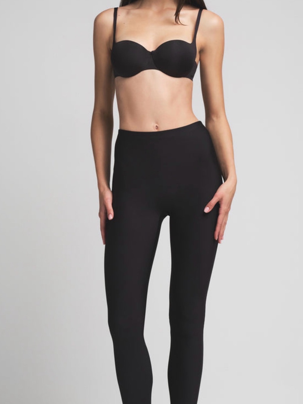 SKIMS Black High-Rise Sculpting Leggings with butt pads
